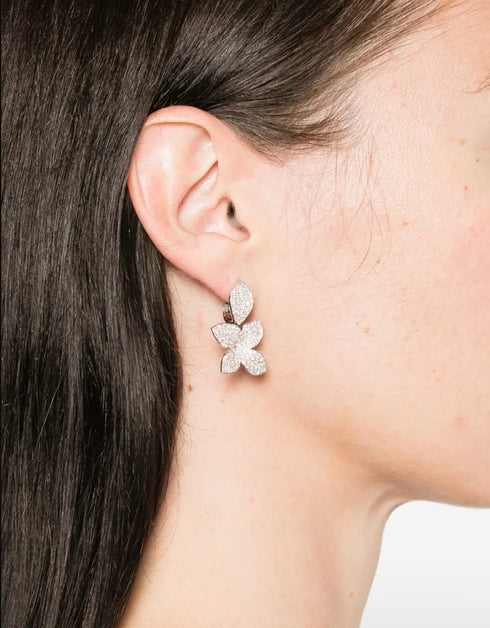 18K white gold Giardini Segreti diamond earrings
